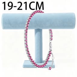 2026 New 925 Silver Heart Shaped Snake Bone Sparkling Tennis Women's Bracelet Display Tool Exquisite DIY Charm Jewelry