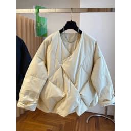 Ladies Down Cotton Jacket 2025 Loose Casual Advanced Women's Winter Parka Coat Design Sense Comfortable Female Outerwear