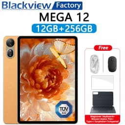 Global version Blackview MEGA 12 Tablet 12.2" 2.4K 120Hz Display Dimensity 7200 CPU 50MP Camera 10000mAh 5G Android 16 Tablet PC