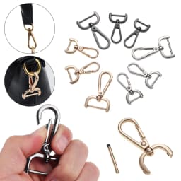 1Pcs Metal Detachable Snap Hook Trigger Clips Buckles for Leather Craft Bag Strap Belt Handle Shoulder Webbing Buckle Hook