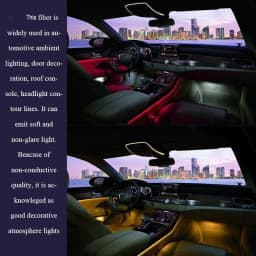 Enhance Your For Car LED Lights with this Bright and Energy Efficient 1 5mm Side Glow Optic Fiber Cable PMMA Material