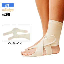 1Pcs Drop Foot Brace Adjustable Breathable Ankle Brace,Improve Walking Gait Foot Orthosis for Walking with Shoes, Socks,Barefoot