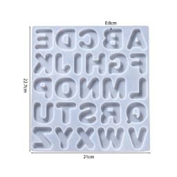 Alphabet Epoxy Resin Silicone Mold Letter Number Mould DIY Keychain Earring Pendant Epoxy Resin Jewelry Crafts Casting Mold