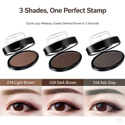 Natural Arched Eyebrow Powder Stamp Quick Makeup Brow Stamps Waterproof Powder Palette for Eyebrows Eye Brow Tint Makeup Tools