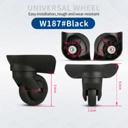 Hongsheng Suitcase Universal Wheel Trolley Case Wheel Accessories Password Travel Mute Universal Wheel Repair and Replacement