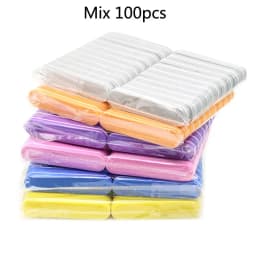 100Pcs Mini Buffing Sanding Files Block Pedicure Manicure Care Nail Art Buffer Polish Manicure Pedicure Nail File Tools