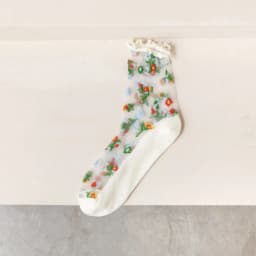 Floral Embroidery Crystal Silk Socks Summer Ultra-thin Transparent Vintage Lace Socks Women Sweet Girls Kawaii Cute Ruffle Socks