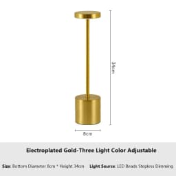 Rechargeable LED Night Light Touch Table Lamp Writing Lamp Bedside Creative Ambient Lights Bar Outdoor Decoration Night Lighting