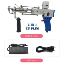 110-240V 2 IN 1 Electric Carpet Tufting Gun Cut And Loop Pile Carpet Flocking Machines Carpet Weaving Flocking Machines Pink
