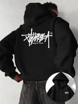 Street Urban Style Pullover Hoodie | Printed Design | Durable Fabric | Casual Top | S-3XL