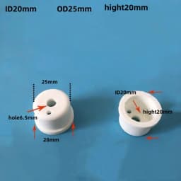 10PCS Ceramic Insulating Beads Ceramic Sleeve T-Casing Electric Heating Tube High Temperature Insulating Ceramic Plug