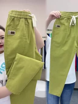 Women's Harem pants Summer Vintage Thin High Waist Straight Casual Pants Women Fashion Loose Cotton linen pants Trousers Female