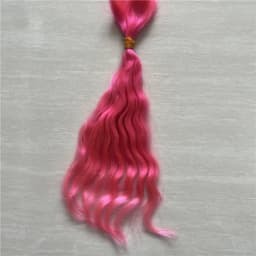 10 Pieces / Lot 100% Pure Mohair Reborn Baby Doll Hair With Dark Brown/Gold Color Fit For DIY Reborn Baby Doll Accessories