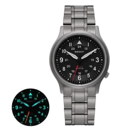 BERNY Full Titanium Watches for Men Outdoor Quartz Men's Field Wristwatch Super Luminous Sapphire Easy Read Watch
