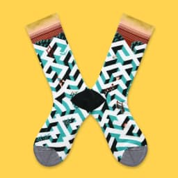 1 Pair Canvas Lattice Plant Art Funny Socks Women Novelty Abstract Cute Socks Women Jacquard Crew Female Calcetines Divertidos