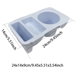 EVA Bag Top Storage Tray Outdoor Camping Cup Organizer Holder Rack Travel Phone Storage Lid Waterproof Beach Soft Cover Divider