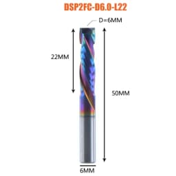 1PC Woodwork Milling Cutter UP & DOWN Cut 2 Flutes Spiral Carbide Milling Tool Router Compression Wood End Mill Cutter Bits