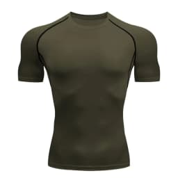 Men's Compression Shirts Summer Short Sleeves Tees T-shirt Gym Workout Fitness Running Tops Undershirts Baselayer Sportswear