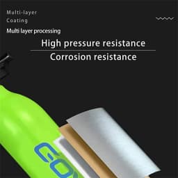 Mini Diving Cylinder Refillable Scuba Tank with 0.5L Capacity Scuba Tank with 5-10 Minutes Underwater Diving Gear for Dive