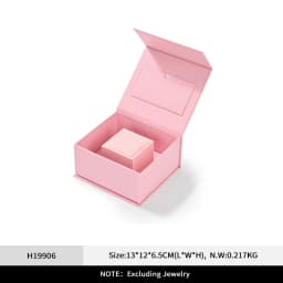 Oirlv Velvet Ring Gift Box with Outer Packaging Wedding Proposal Engagement Ring Box Birthday Gift Box with Blank Greeting Card