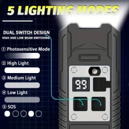 Bicycle Flashlights 9 LED Bike Front Light Type-C Rechargeable Bike Lamp Ultralight Handlebar Lights Waterproof Cycling Lamp