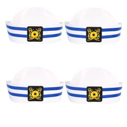 Sailor hat and scarf suit Navy Hat Unisex Captain Hat Navy Marine Hat For cruise lines, adult parties, Navy, cosplay, Outdoor