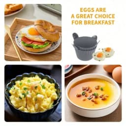 1/4PCS Reusable Silicone Air Fryer Liners and Baking Cups Accessories for Eggs Cakes Meatballs Non-Stick Kitchen Baking Tools
