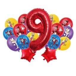 The Amazing Digitals Circus Digit 1-9 Balloons Kids Kawaii Birthday Decoration Baby Shower Gender Reveal Party Supplies Gift New