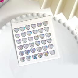 Stationery Phone Laptop 3D Crystal Diamond Sticker Love Heart Rhinestone Bling Decorative Sticker DIY Children Toys