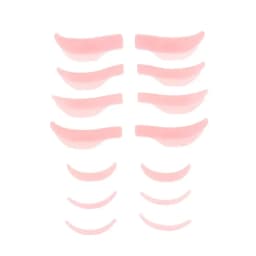 7 Pcs Silicone Eyelash Perm Rods, 3D Lash Lift Shields Pads Sticky Curler Tool, for Natural Curling Makeup Beauty Essentials