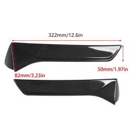 2Pcs Car Rear Window Side Splitter Wing Exterior Trim Left Right Auto Replacement Only For SEAT LEON 5F FR Mk3 MK3.5 2013‑2021