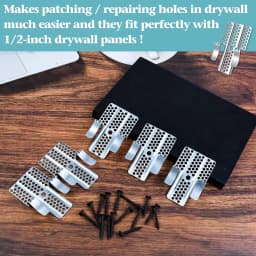 Drywall Repair Clips Wall Patch Kit with Screws for 1/2 Inch Sheetrock Professional Drywall Hole Repair Solution for DIY Repair