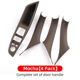 For BMW 5 Series F10 2011-2017 LHD Carbon Fiber Car Door Inner Handle Panel Trim Cover Interior Protector Stickers Accessories