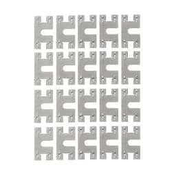 20Pcs Solar Panel Grounding Clip Washer Spacer 28x50mm Photovoltaic Conductive Sheet Puncture Gasket