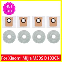 For Xiaomi Mijia M30S D103CN M40 X10+ X20+ X20 Plus X20 Max S20+ Replacement Parts Accessories Consumables Mop Cloth Dust Bag