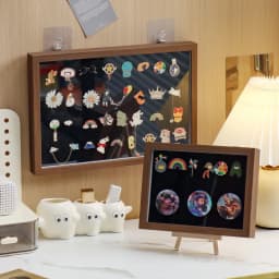 Wall-Mounted Clear Acrylic Badge Display Case Dustproof Pin Medal Storage Box for Collectibles Brooches Commemorative Badges