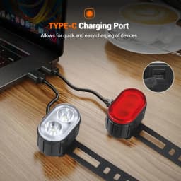 Rechargeable Bike Lighting Front/Rear Lights Bicycle Lamp Led Cycling Light Bike Flashlight for Bicycle Front Taillight Lantern