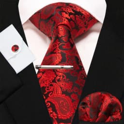Blue Green Paisley Neck Ties For Men Luxury 8cm Wide Silk Wed Tie Pocket Square Cufflinks Tie Clips Set Christmas Gifts For Men