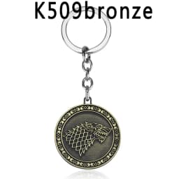 Dragon House Keychain Targaryen Dragon Shape Keyring for Fan Collection Accessories Friends Gift