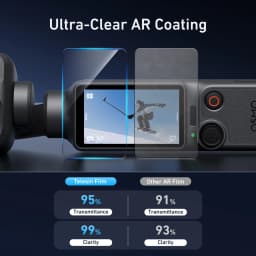 TELESIN AR HD Tempered Film Screen Protector For DJI OSMO Pocket 4P Lens Protective Glass Dustproof for Pocket 4P Accessories