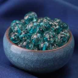 10pcs Glass Jinsha Night Glow Beads Separated Beads Scattered Beads DIY Handmade Beaded Hairpin Clothing Accessories Materials
