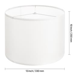 SucceBuy Drum Lamp Shade Medium Drum Linen Lampshade Replacement Lamp Shade for Table Lamps Floor Lamps Pendant Lights
