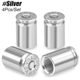 4PCS Tire Valve Stem Caps for Car Tires Universal Stem Covers for Car Leak Proof Stem Cover for SUV Truck Bicycle Motorcycles