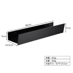 Bathroom Glass Shelf No Drill Organizer Shower Storage Rack Black Corner Shelves Wall Mounted Aluminum Toilet Shampoo Holder