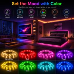 1M-40M Led Strip Lights with 44 Key Remote Control RGB Tape Led Wall Room for Home Bedroom Party Decor TV Backlight