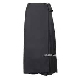 Autumn New 2026 Irregular False Two-piece Skirt Pants Women Black Wide-leg Pant Ladies Elastic Waist Straps Casual Pants Lady