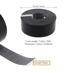 7.62M Black / White Hot Melt Adhesive PVC Edge Banding Pre-glued Veneer Edging for Plywood Table / Cabinet Decor