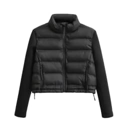 Women Vintage Long Sleeve Patchwork Cotton Padded Jacket Coat Female Pockets Outerwear Chic Zipper Short Tops CT5817