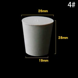 1~5pcs Rubber Stopper Bottle Tapered Hole Bung Plug Lab Test Tube Sealing Plugs -Various Sizes