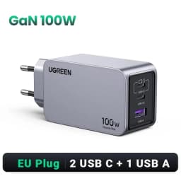 UGREEN 100W GaN Charger USB C Charger QC4.0 3.0 Quick Charge For Macbook Laptop Tablet PD Fast Charger For iPhone 18 17 16 Pro